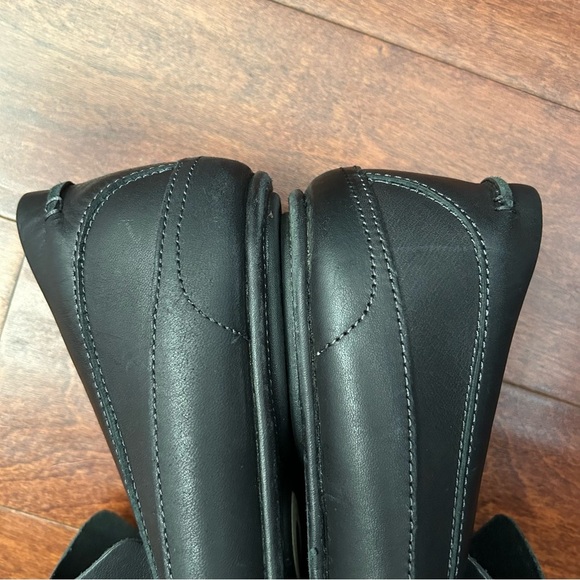 OluKai “Kulana” Black Leather Slip-On Loafers, Size 13 - Picture 11 of 15